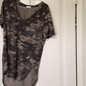 Short sleeve camouflage t shirt